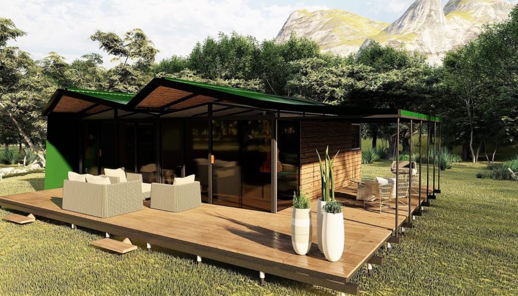 Cabañas en paisajes